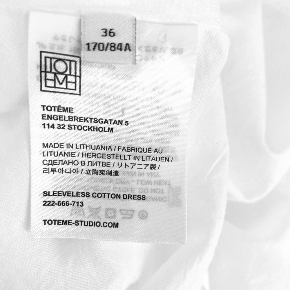 Toteme White Midi Dress - Picture 8 of 12